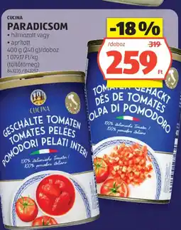 ALDI Cucina paradicsom ajánlat