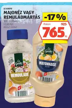 ALDI Majonéz vagy remuládmártás ajánlat