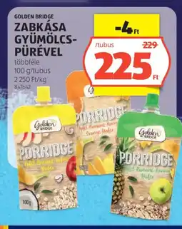 ALDI Golden Bridge zabkása gyümölcspürével ajánlat