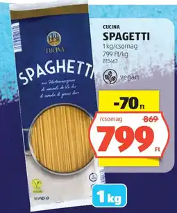 ALDI Cucina spagetti ajánlat