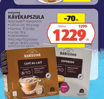 Barissimo kávékapszula