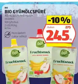 ALDI Bio gyümölcspüré ajánlat