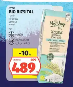 ALDI Myvay bio rizsital ajánlat