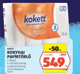 ALDI Kokett konyhai papírtörlő ajánlat