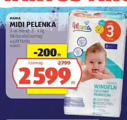 ALDI Mamia midi pelenka ajánlat