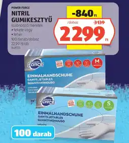 ALDI Power Force Nitril gumikesztyű ajánlat