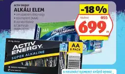 ALDI Activ Energy alkáli elem ajánlat