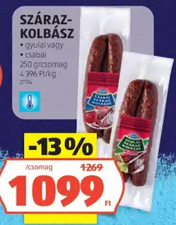 ALDI Szárazkolbász ajánlat