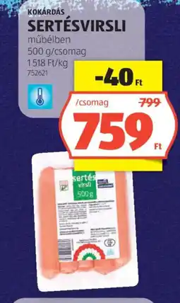ALDI Kokárdás Sertésvirsli ajánlat