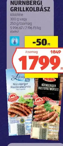 ALDI Nürnbergi grillkolbász ajánlat
