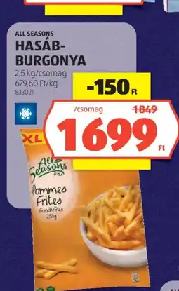 ALDI All Seasons Hasábburgonya ajánlat