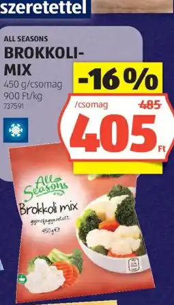 ALDI All Seasons Brokkoli-mix ajánlat