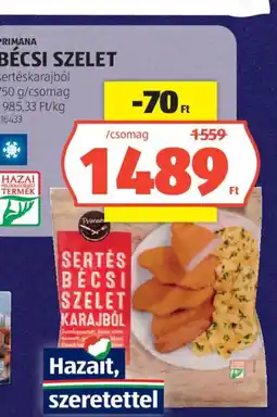 ALDI Primana Bécsi szelet ajánlat