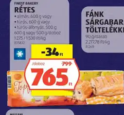 ALDI Finest Bakery Rétes ajánlat