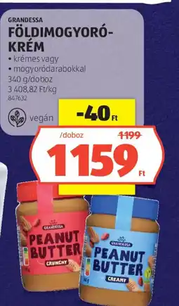 ALDI Grandessa Földimogyoró-krém ajánlat