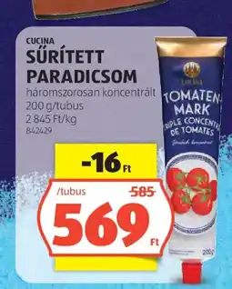 ALDI Cucina Sűrített paradicsom ajánlat
