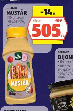 ALDI Le Gusto Mustár ajánlat