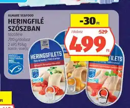 ALDI Almare Seafood Heringfilé szószban ajánlat