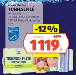 ALDI Almare Seafood Tonhalfilé ajánlat
