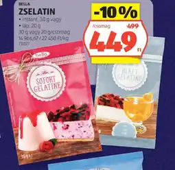 ALDI Bella zselatin ajánlat