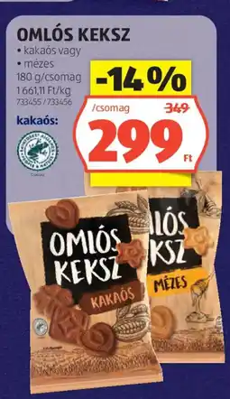 ALDI Omlós keksz ajánlat
