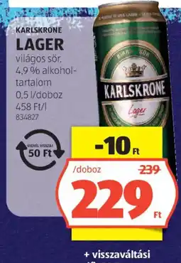ALDI Karlskrone Lager ajánlat