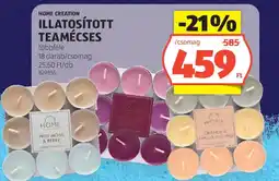 ALDI Home Creation illatosított teamécses ajánlat