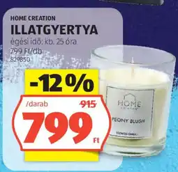 ALDI Home Creation illatgyertya ajánlat