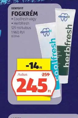 ALDI Dentofit fogkrém ajánlat