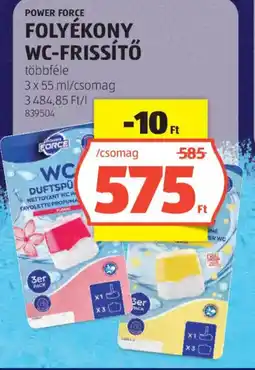 ALDI Power Force folyékony WC-frissítő ajánlat