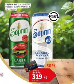 PRIVÁT Soproni sör ajánlat
