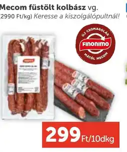 PRIVÁT Mecom füstölt kolbász ajánlat