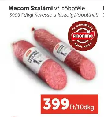 PRIVÁT Mecom szalámi ajánlat