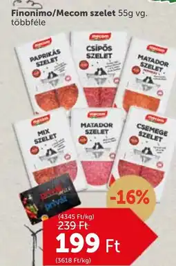 PRIVÁT Finonimo/Mecom szelet ajánlat