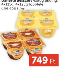 PRIVÁT Danette desszert puding ajánlat