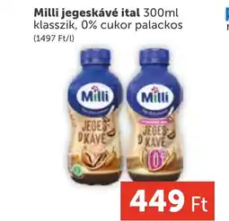 PRIVÁT Milli jegeskávé ital ajánlat