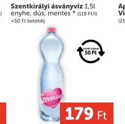 PRIVÁT Szentkirályi ásványvíz ajánlat