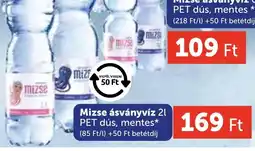 PRIVÁT Mizse ásványvíz ajánlat