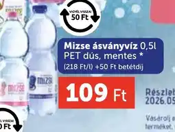 PRIVÁT Mizse ásványvíz ajánlat