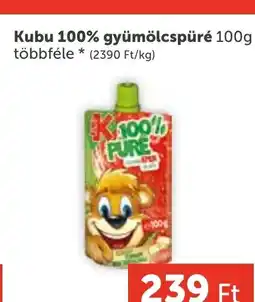 PRIVÁT Kubu 100% gyümölcspüré ajánlat