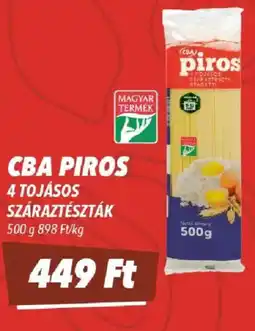 CBA CBA Piros 4 tojásos száraztészta ajánlat