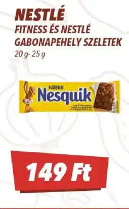 CBA Nestlé Fitness és Nestlé gabonapehely szeletek ajánlat