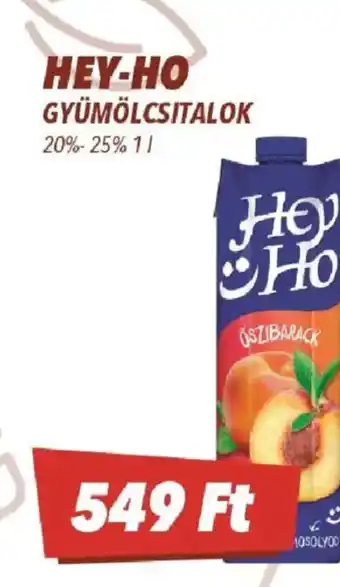 CBA Hey-Ho gyümölcsitalok ajánlat