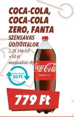 CBA Coca-Cola, Coca-Cola Zero, Fanta szénsavas üdítőitalok ajánlat