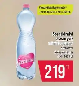 Coop SZENTKIRÁLYI Ásványvíz ajánlat
