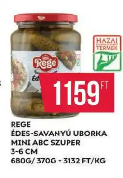 Coop Rege Édes-savanyú uborka mini ABC szuper ajánlat