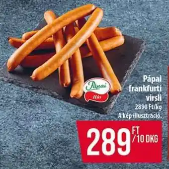 Coop Pápai frankfurti virsli ajánlat