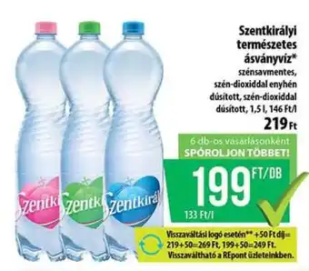 Coop Szentkirályi természetes ásványvíz ajánlat
