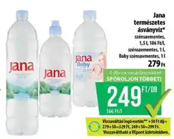 Coop Jana természetes ásványvíz ajánlat
