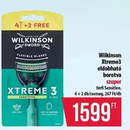 Coop Wilkinson Xtreme3 Eldobható Borotva ajánlat
